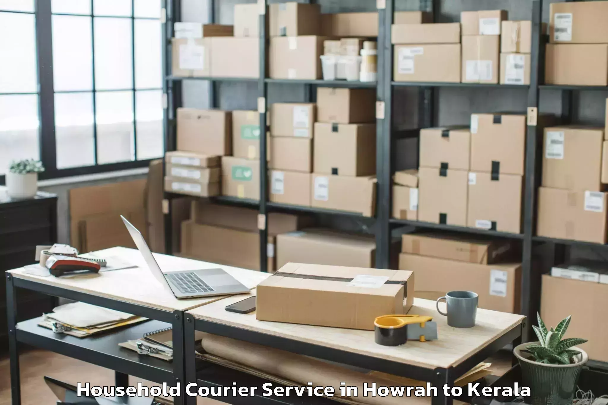 Hassle-Free Howrah to Thrissur Household Courier